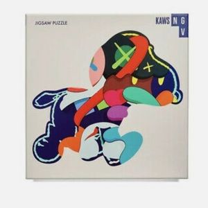 Limited Edition KAWS NGV Snoopy Peanuts Stay Steady Jigsaw Puzzle Art Toy